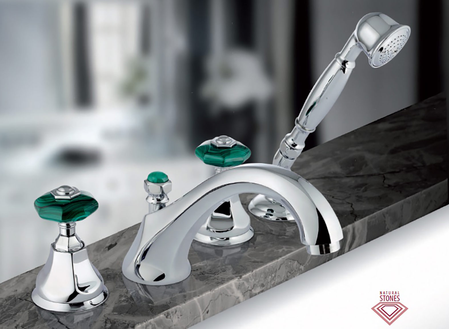 1902 ** 15C Комплект ванны с дуплексным душем Nicolazzi Series Teide Chic  - Вид №2