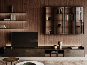 Установленная стеной секционная оборудованная стена