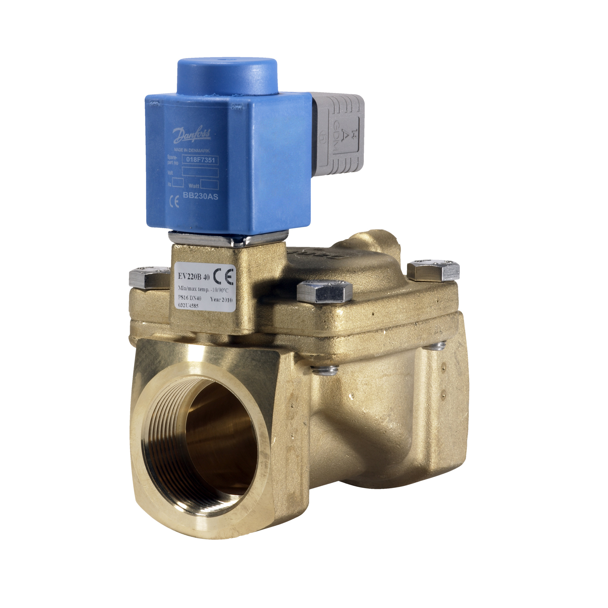Danfoss EV220B — двухходовые электромагнитные клапаны для общей промышленности Клапан электромагнитный EV220B 032U7152  - Вид №46