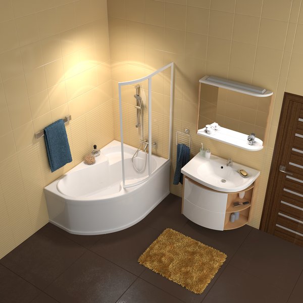 Смеситель настенный термостатический для ванны без гарнитуры TE 022.00/150 Ravak X070047 - Вид №1