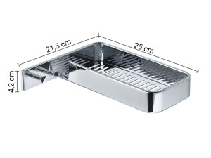 Настенная мыльница из нержавеющей стали для душа