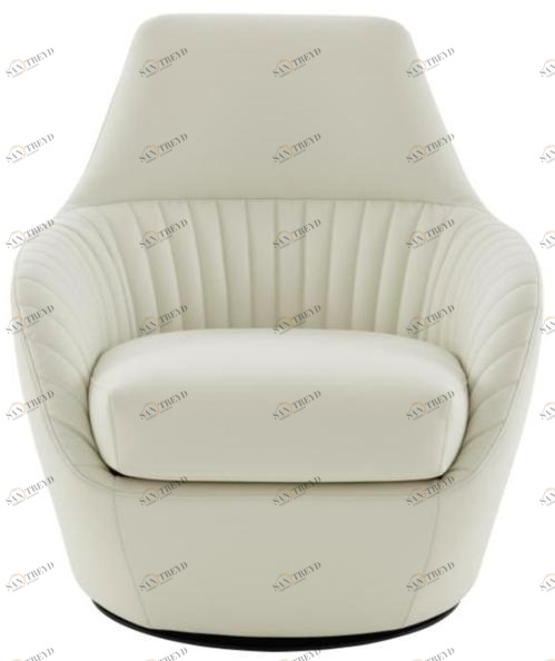 Ligne Roset Вращающееся кресло с обивкой из ткани с подлокотниками Amédée 18210205