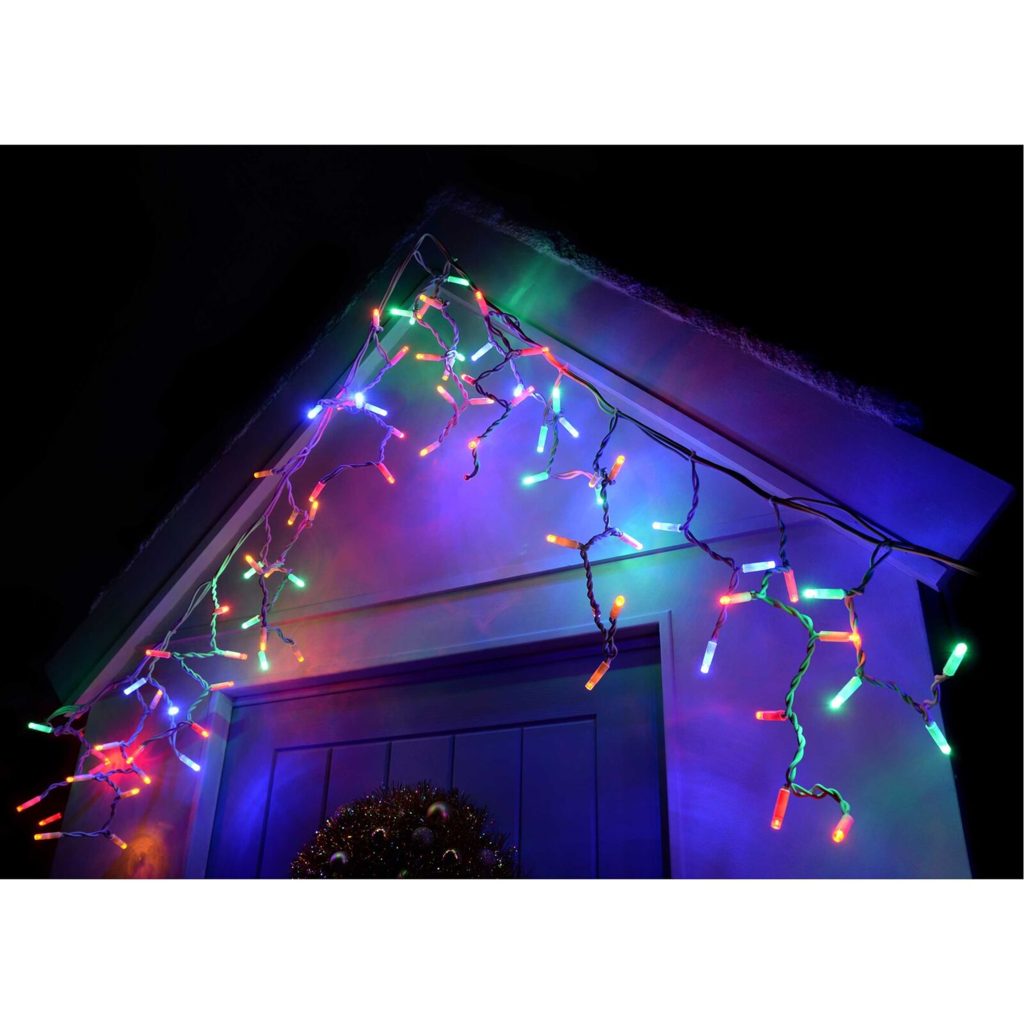 82309549 Электрогирлянда наружная «Бахрома» 3x06 м 96 LED мультисвет Santreyd  - Вид №3