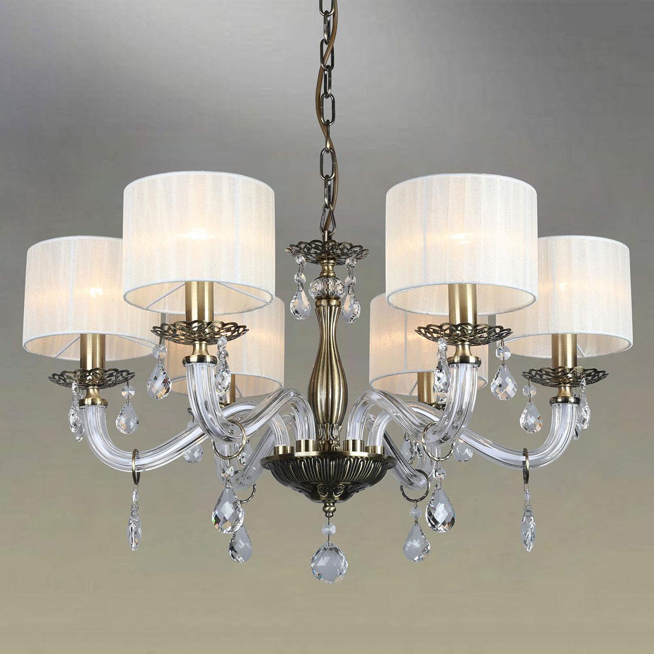 Подвесная люстра Omnilux Moschetta OML-54203-06 OMNILUX ДИЗАЙНЕРСКИЕ, MOSCHETTA 187272 Белый  - Вид №2
