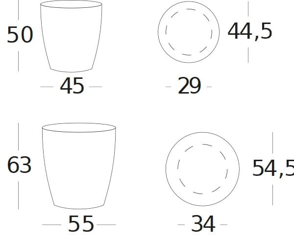 Круглый глиняный садовый горшок Vincent sheppard SAYA ARCH-00149835 - Вид №12