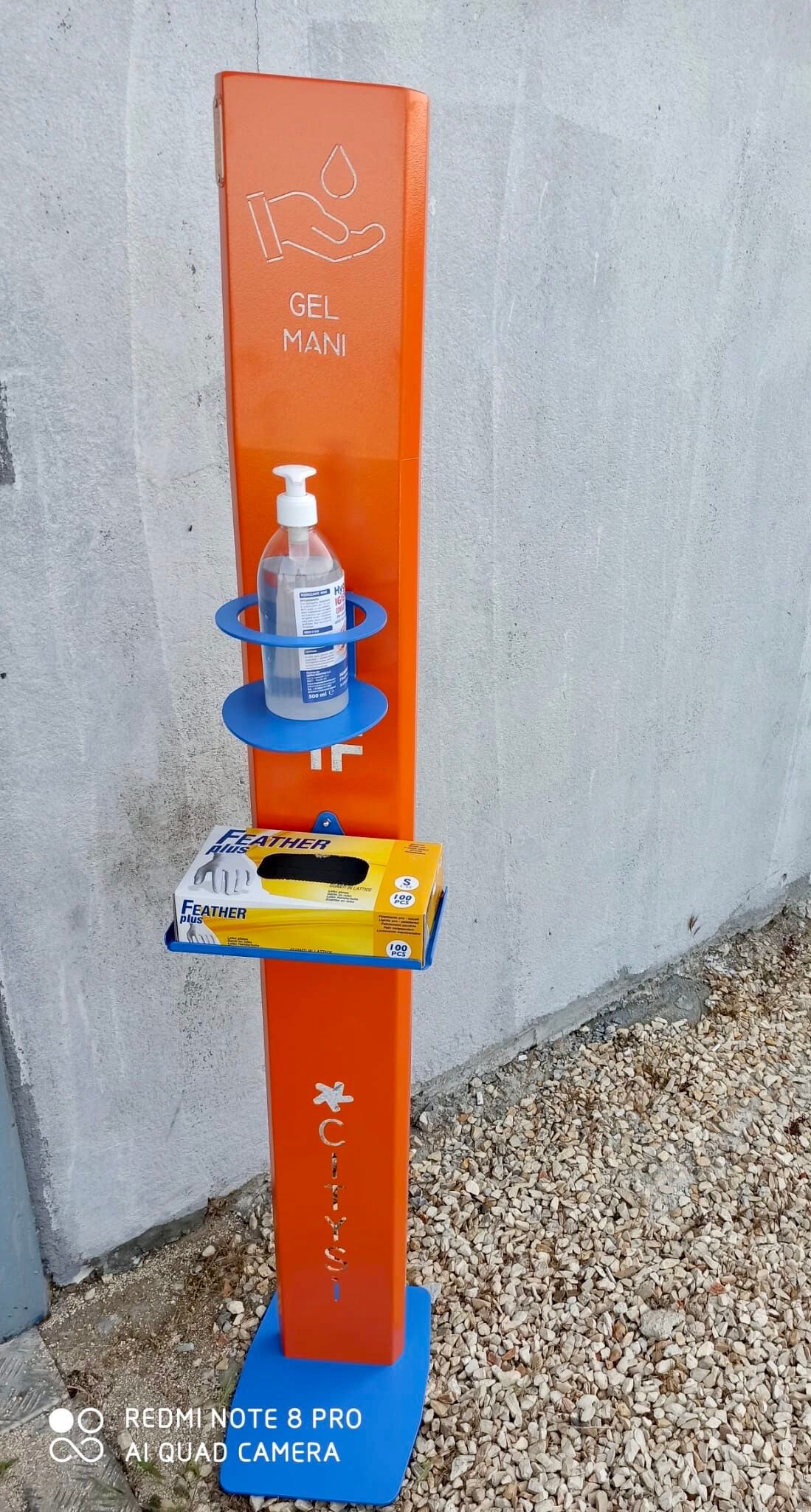 Металлический дезинфицирующий дозатор геля CITYSì SANIF ARCH-00095780 - Вид №3