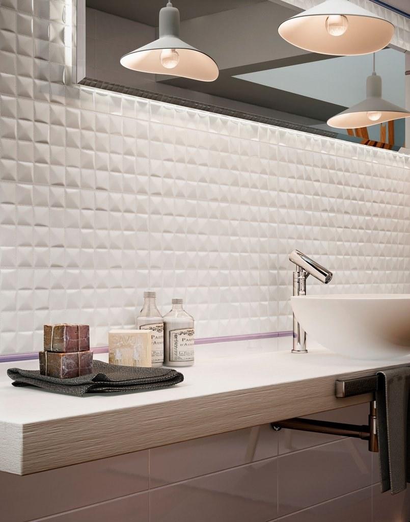 CERAMICA SANT'AGOSTINO Белая плитка для стен Abita sun-id-1409308 - Вид №1