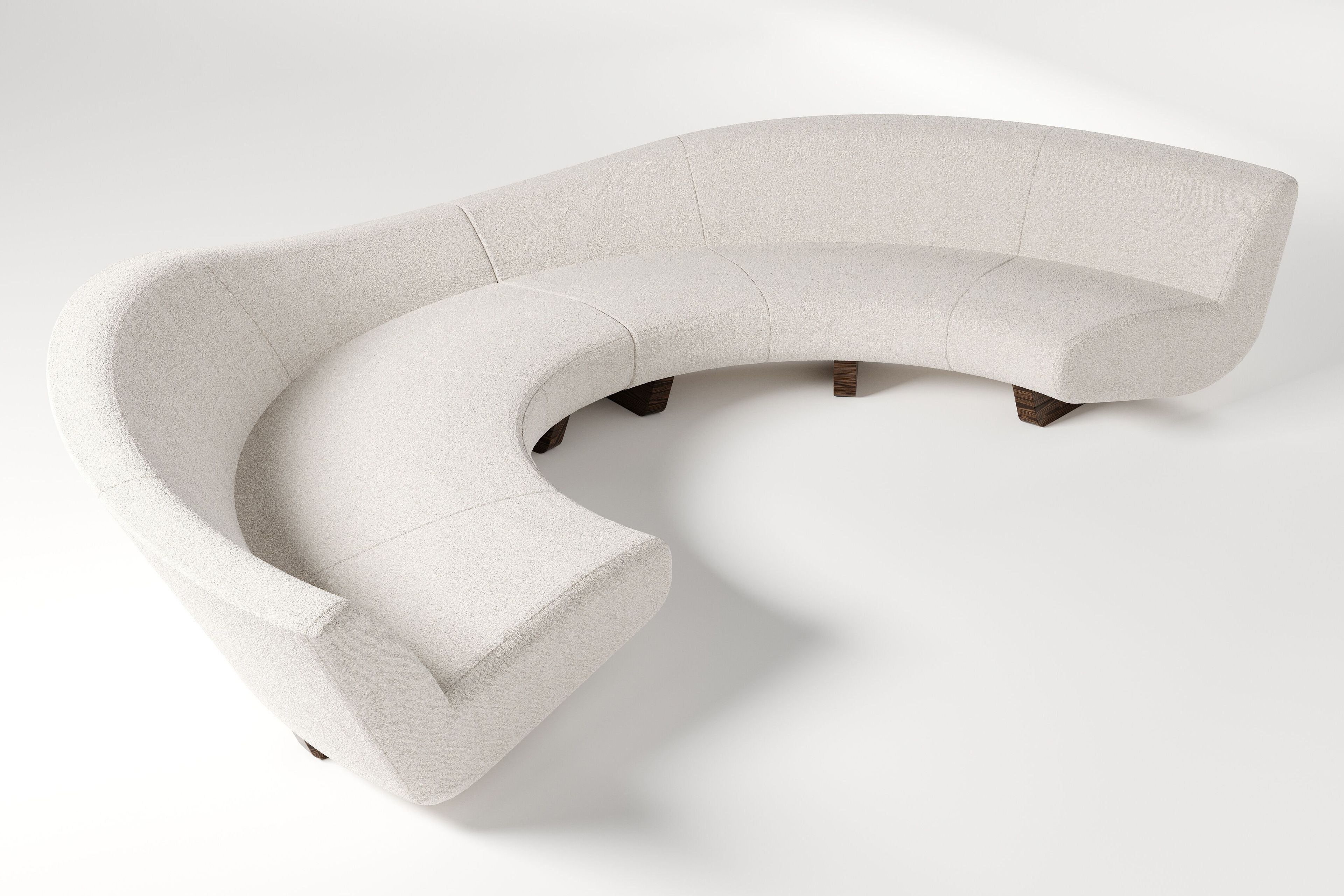 5-местный изогнутый тканевый диван Formitalia Венера ARCH-00036987 - Вид №5