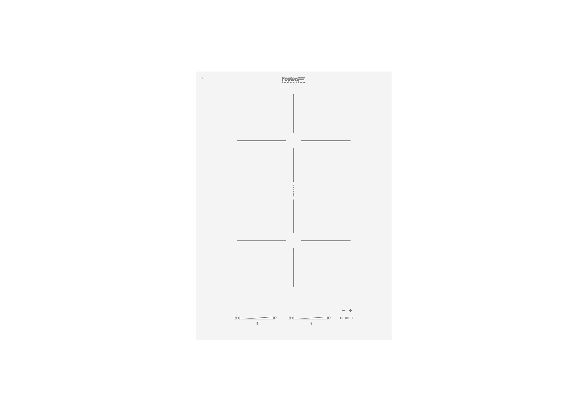 7341255 Варочная панель S4000 Domino Induction 7341255 Fosterspa 