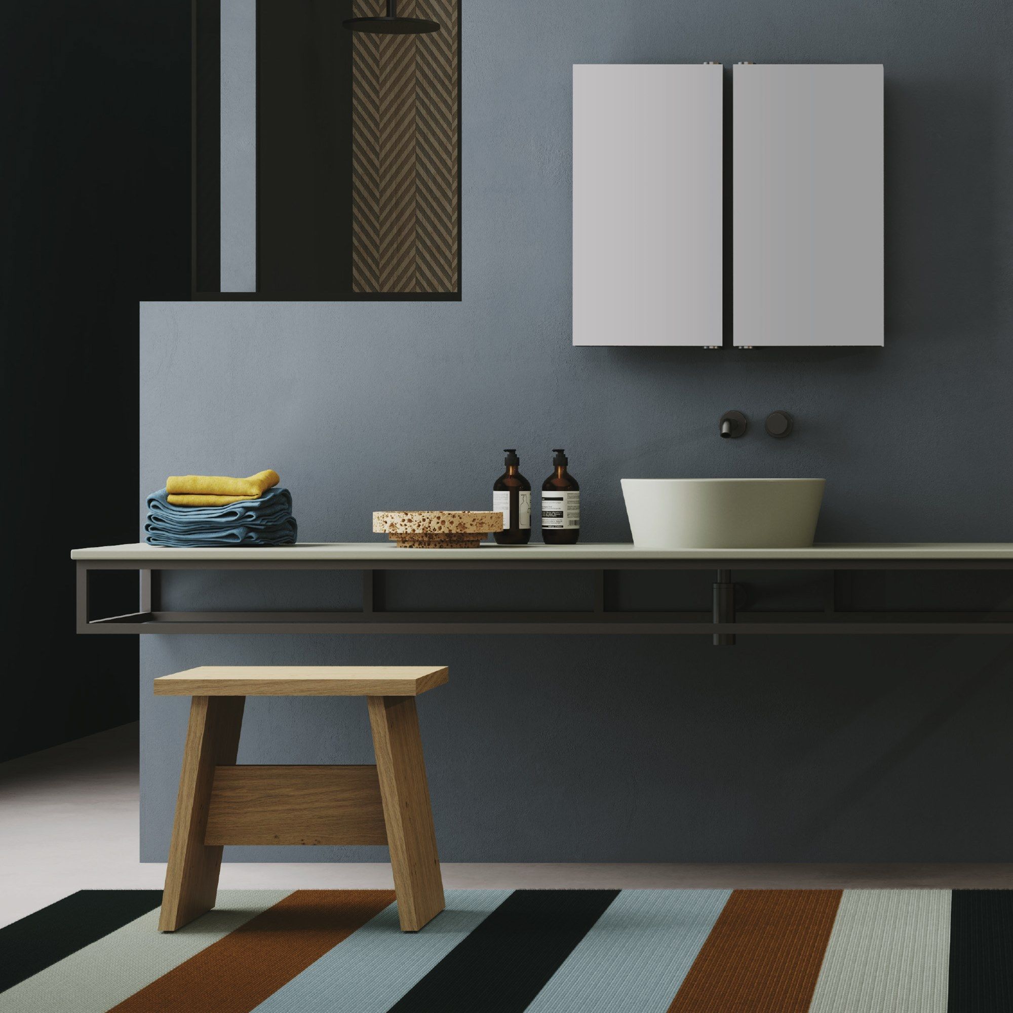 Керамическая раковина с одной круглой столешницей Azzurra Ceramica форма ARCH-00088032 - Вид №3