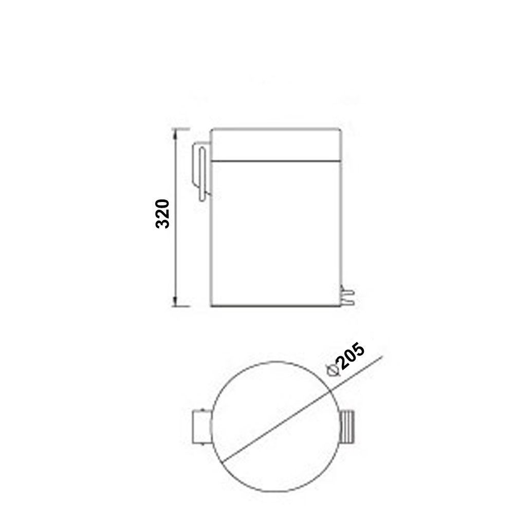 Контейнер для мусора Raiber RP103, 8л RP103 Santreyd  - Вид №2