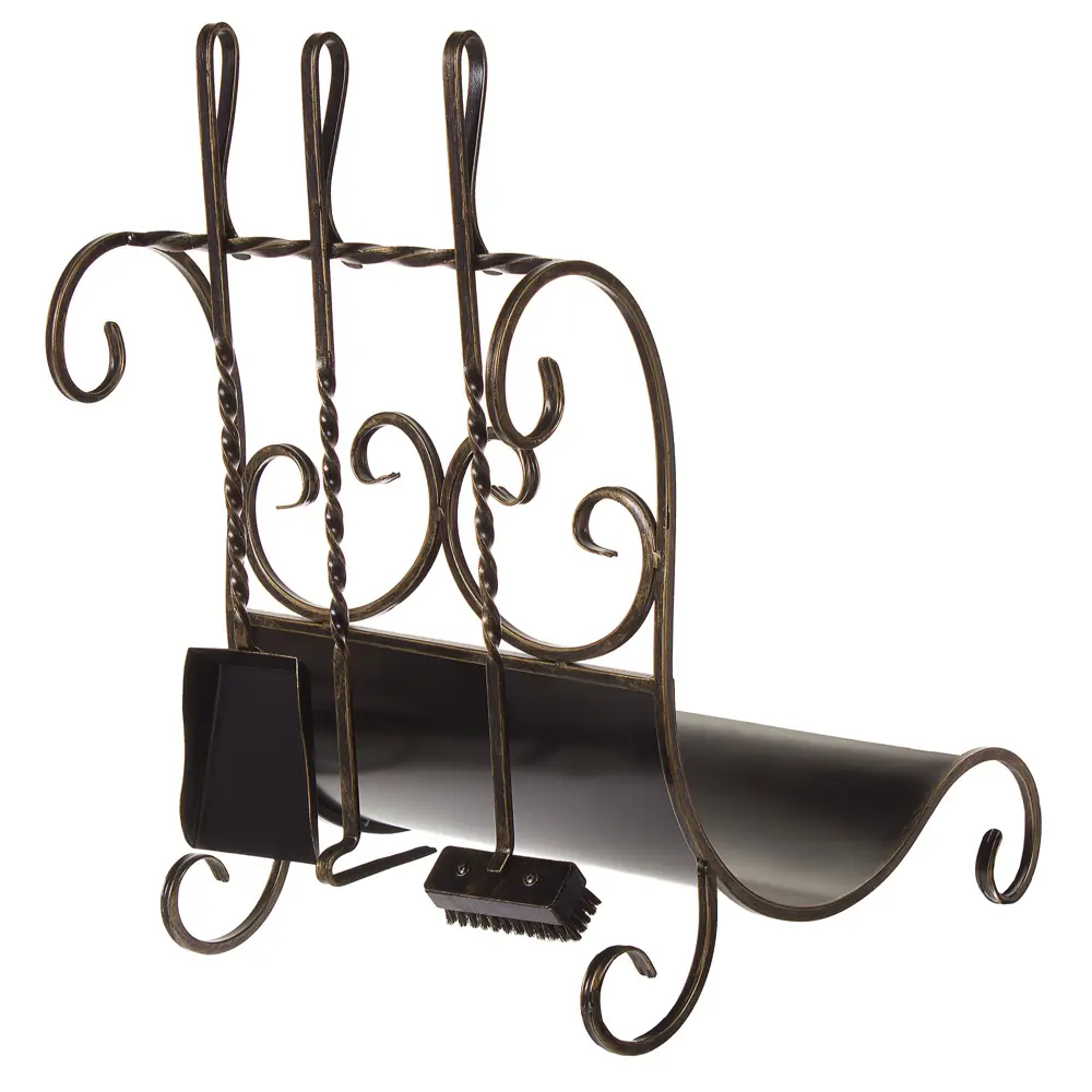 GRATAR Каминный набор с дровницей - элегантный аксессуар для домашнего очага 13349121 STLM-0003041 - Вид №1