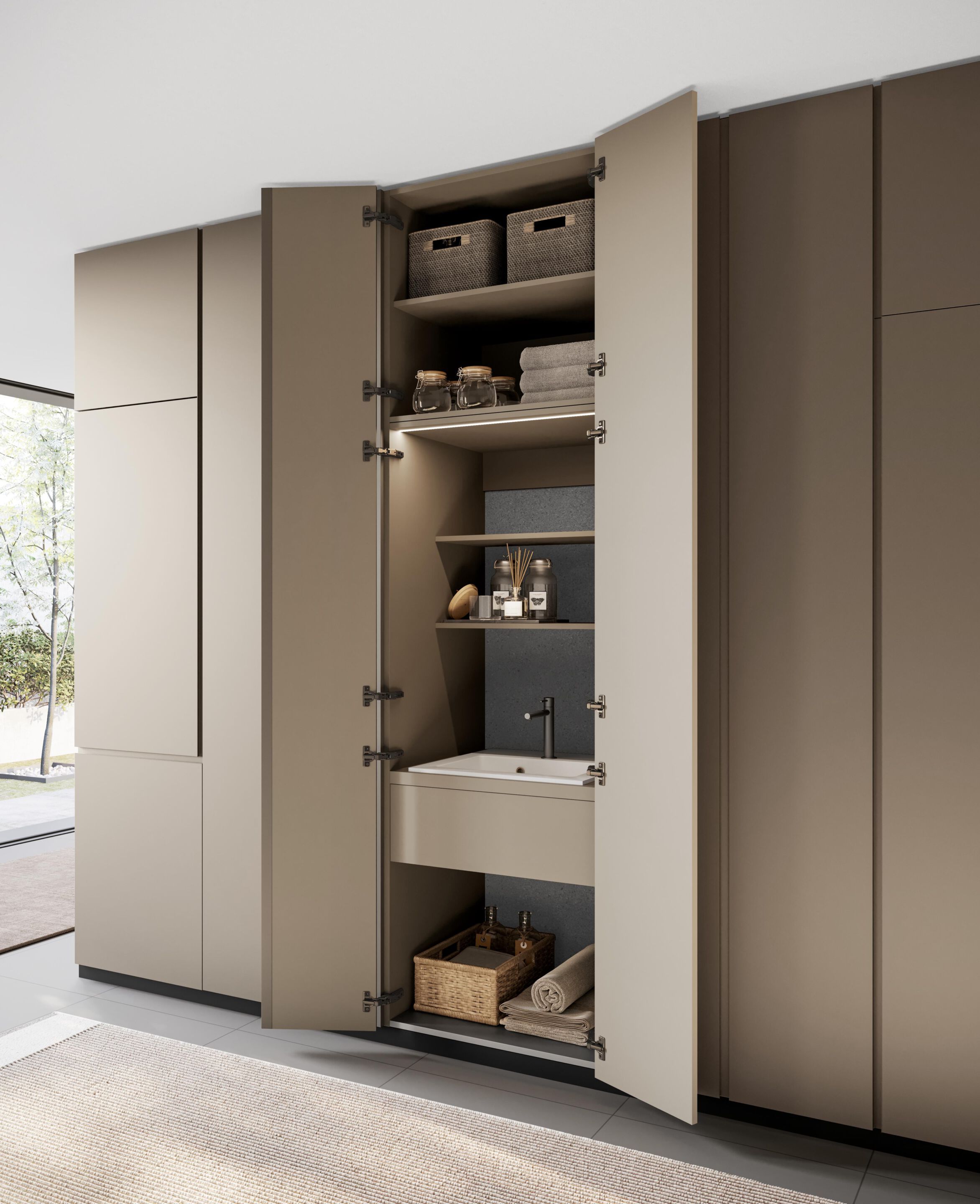 Шкаф для стиральной машины Birex IDROBOX COMP.8 ARCH-00065605 - Вид №1