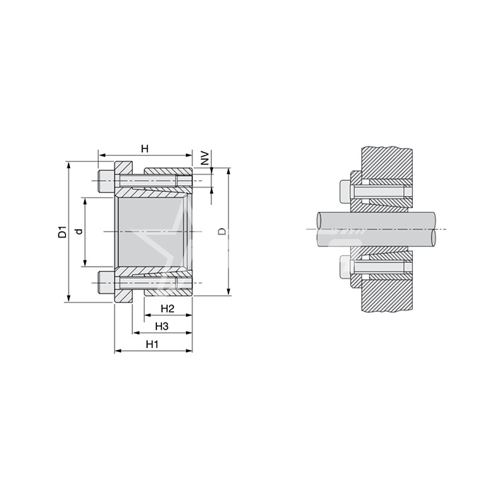 IS3402 Зажимная втулка KLAB032 (PHF FX51-32x60) ISKRA  - Вид №2