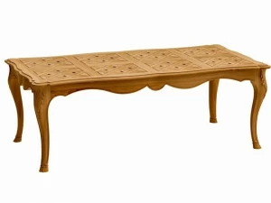 ASTELLO Прямоугольный садовый стол из тика Fleur de lys