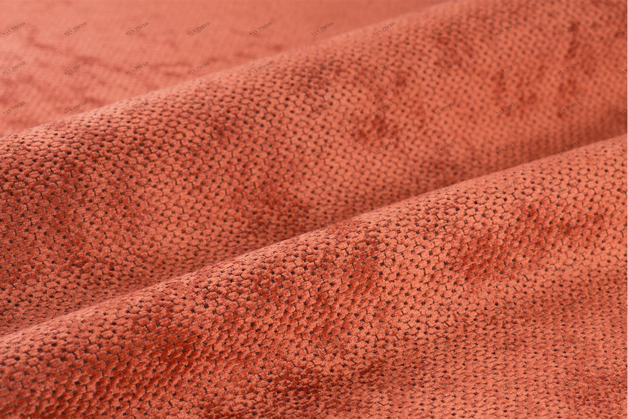 COLORISTICA Ткань мебельная  Шенилл  Spirit Оранжевый Spirit col.04