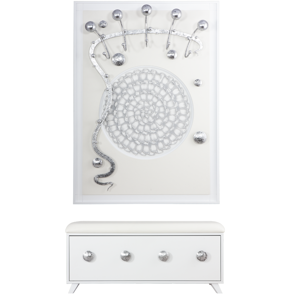 15007,14023 Настенная прихожая Heri 2 Айс BOGACHO 4627179650353, 4627179650087