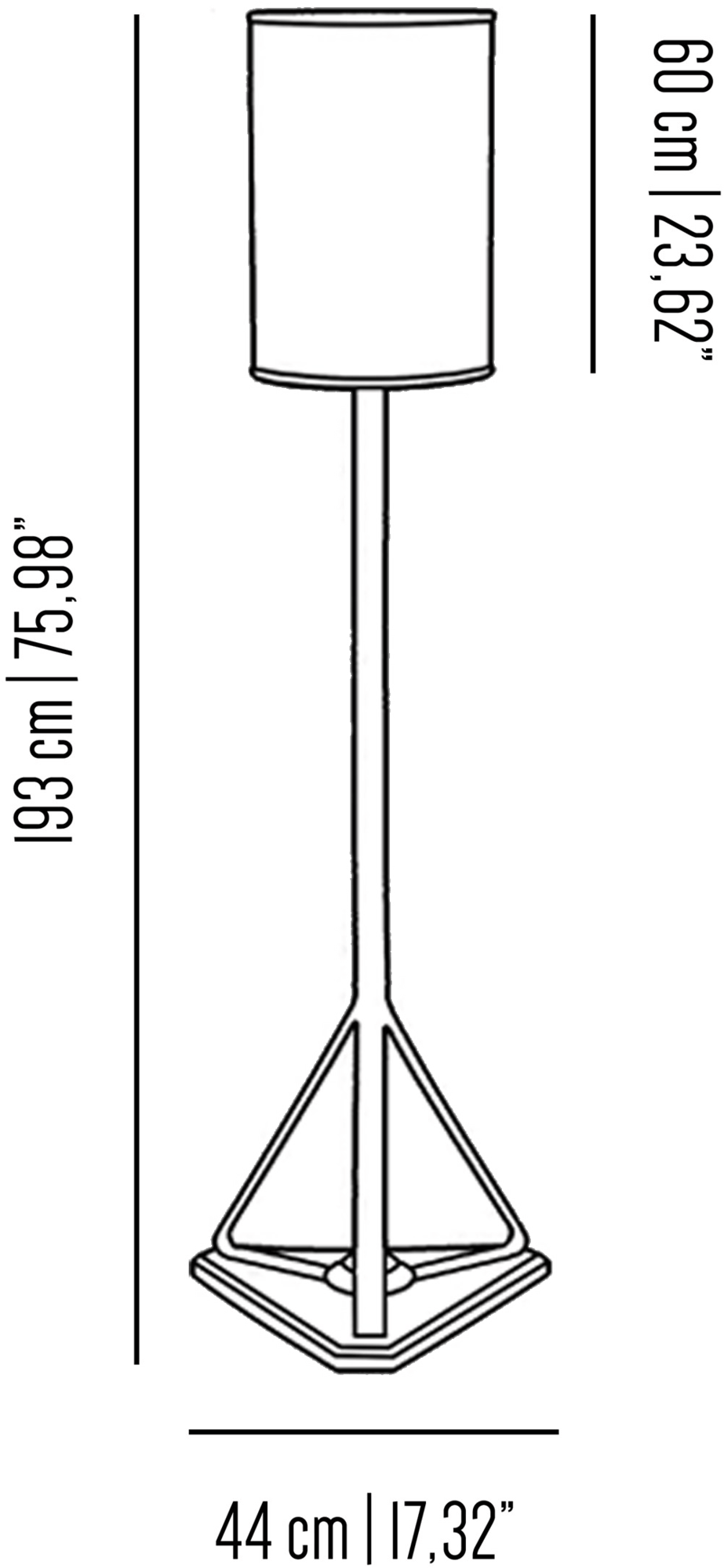Il Bronzetto Светодиодный торшер из пвх Timeless Ruz01 - Вид №3