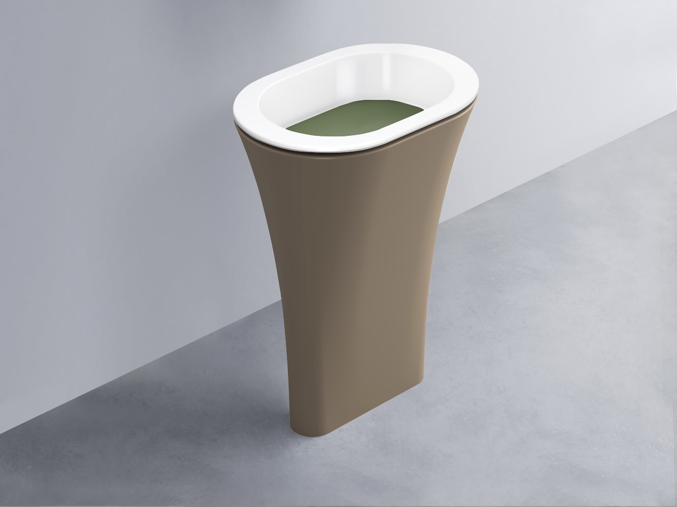AMLA65-BL+AMPILO-AG+AMCOLO-AN Раковина Amedeo Ovale отдельностоящая cielo Enjoy + Amedeo Ceramica Cielo