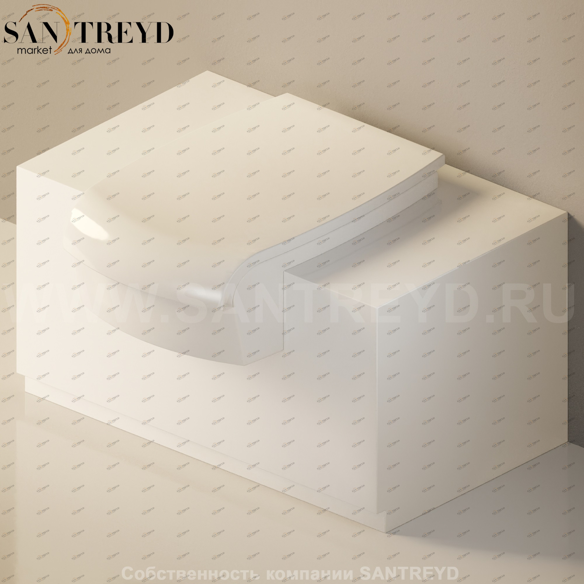 Flaminia UNA Консоль для унитаза или биде от 75 до 135 см белая UNA75WB.9016 Ceramica Flaminia UNA75WB9016