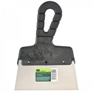 Шпатель фасадный из нержавеющей стали 150мм с пластмассовой ручкой СИБРТЕХ