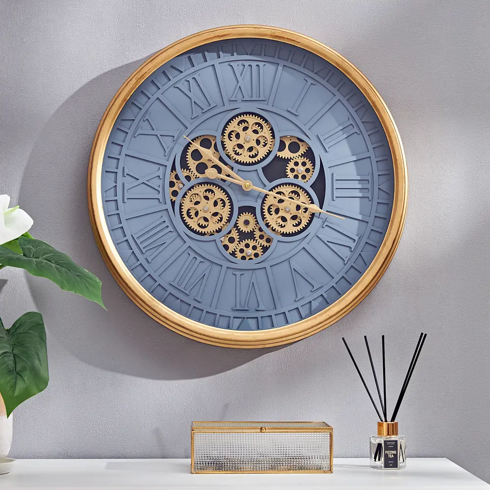 Часы настенные Dream River Шестеренки GH61304 круглые МДФ цвет серый бесшумные ø51.5 Осень STLM-2133774 - Вид №4