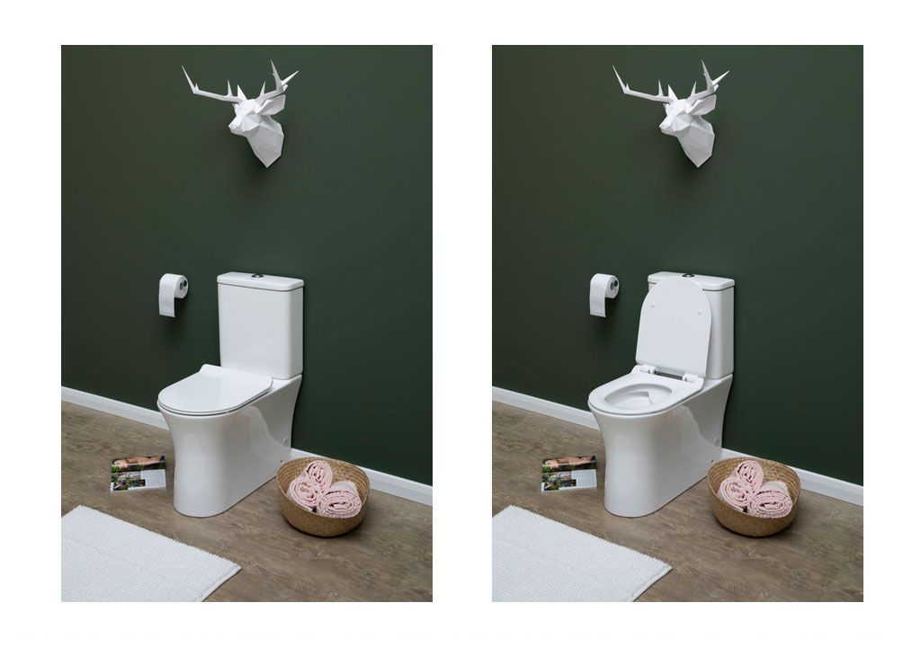 CL12249B Компакт унитаз с бачком Белый Aquanet ROLL TOP Китай - Вид №2