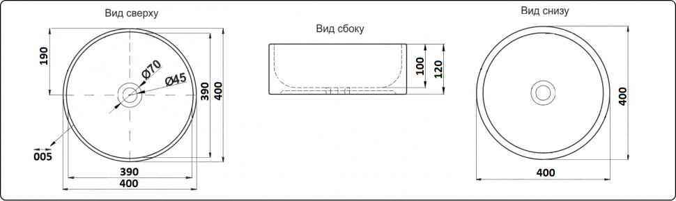 9423 Умывальник LAB.Space N - Вид №1