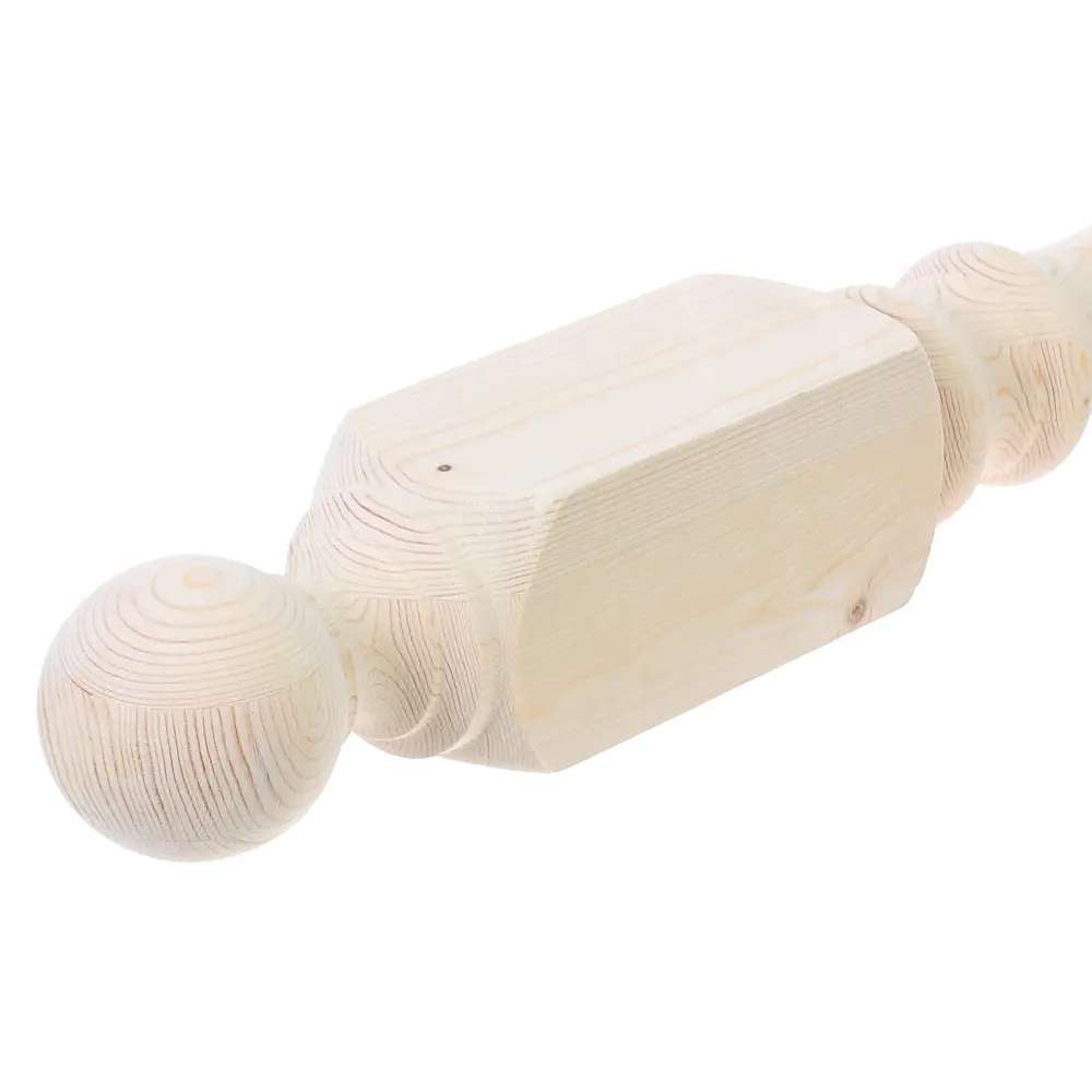 Santreyd Лестничный столб из натуральной хвои 90×90×1178 мм 83829591 Симметричный STLM-0044761 - Вид №1