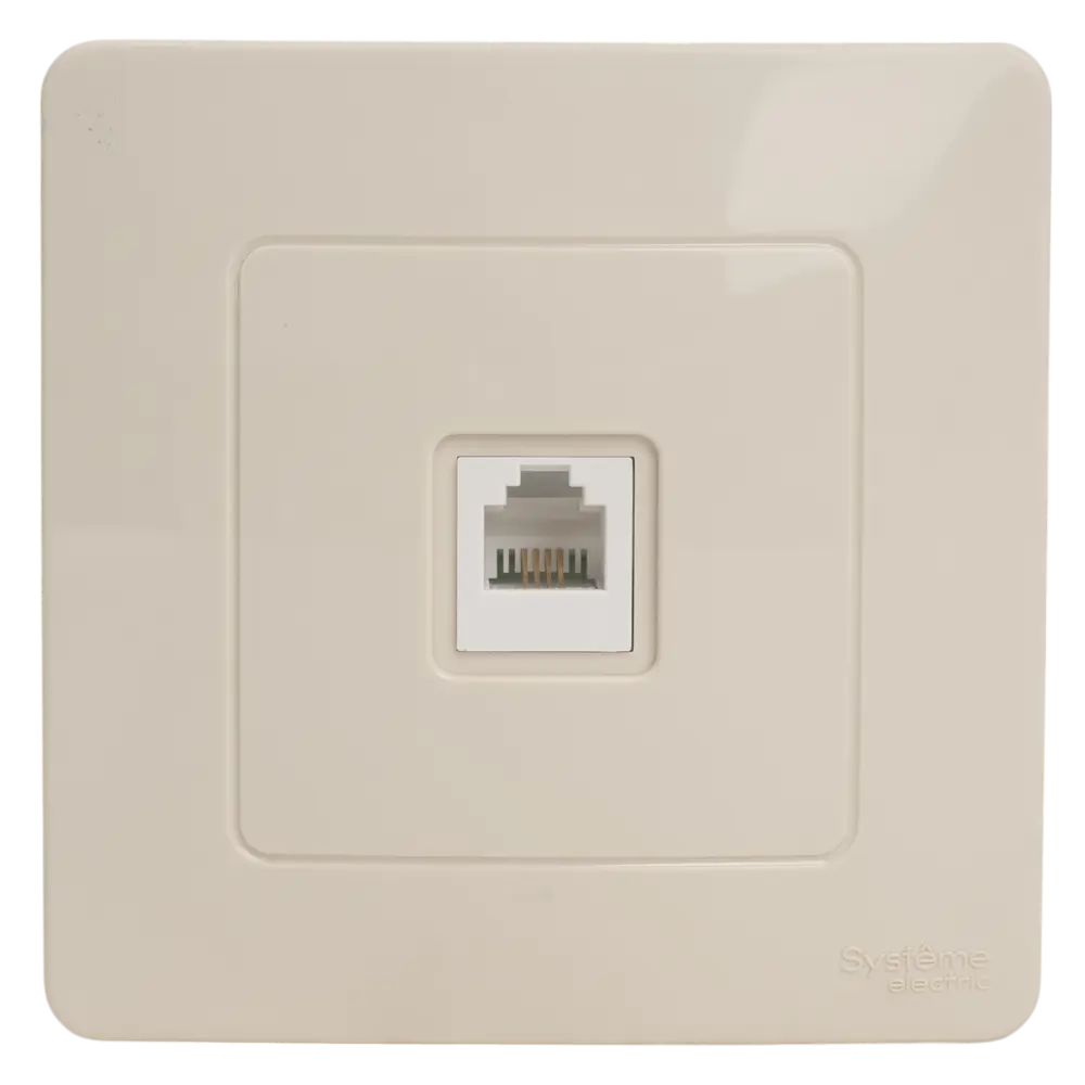 Телефонная розетка встраиваемая Systeme Electric Blanca RJ11 цвет бежевый STLM-2049717