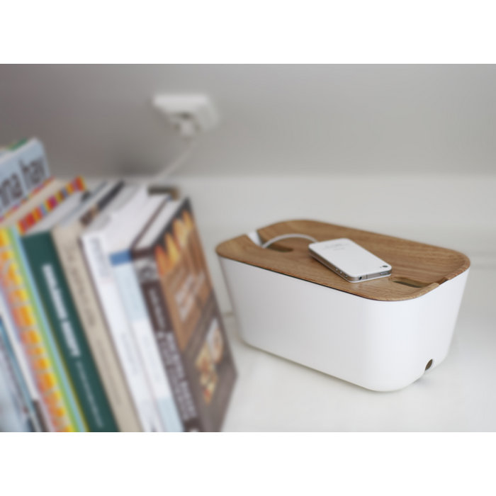 Органайзер для проводов Hideaway средний белый-дерево Bosign 291169 - Вид №3