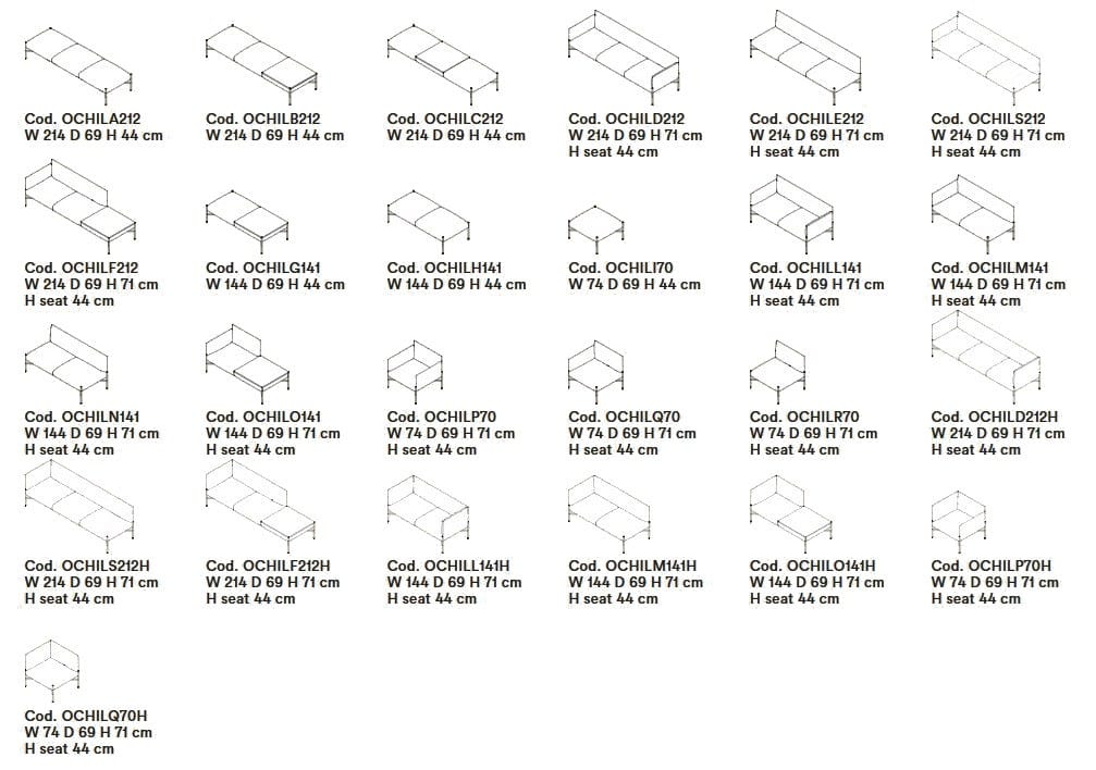 Секционный диван из ткани Tacchini Chill-Out ARCH-00028807 - Вид №7