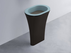 AMLA65-PL+AMPILO-FN+AMCOLO-LV Раковина Amedeo Ovale отдельностоящая cielo Enjoy + Amedeo