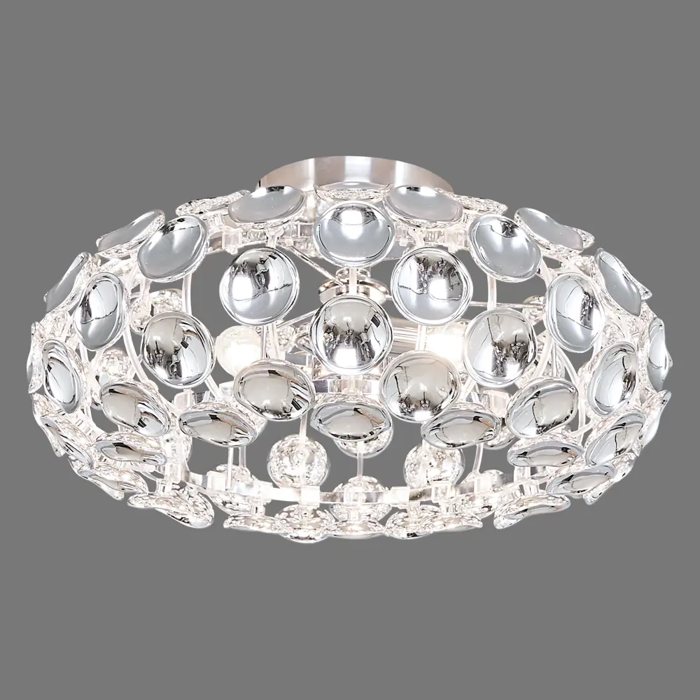 Люстра потолочная Lamplandia Mosca L1096-3, 3 лампы, 12 м², цвет серебристый STLM-2075318 - Вид №3