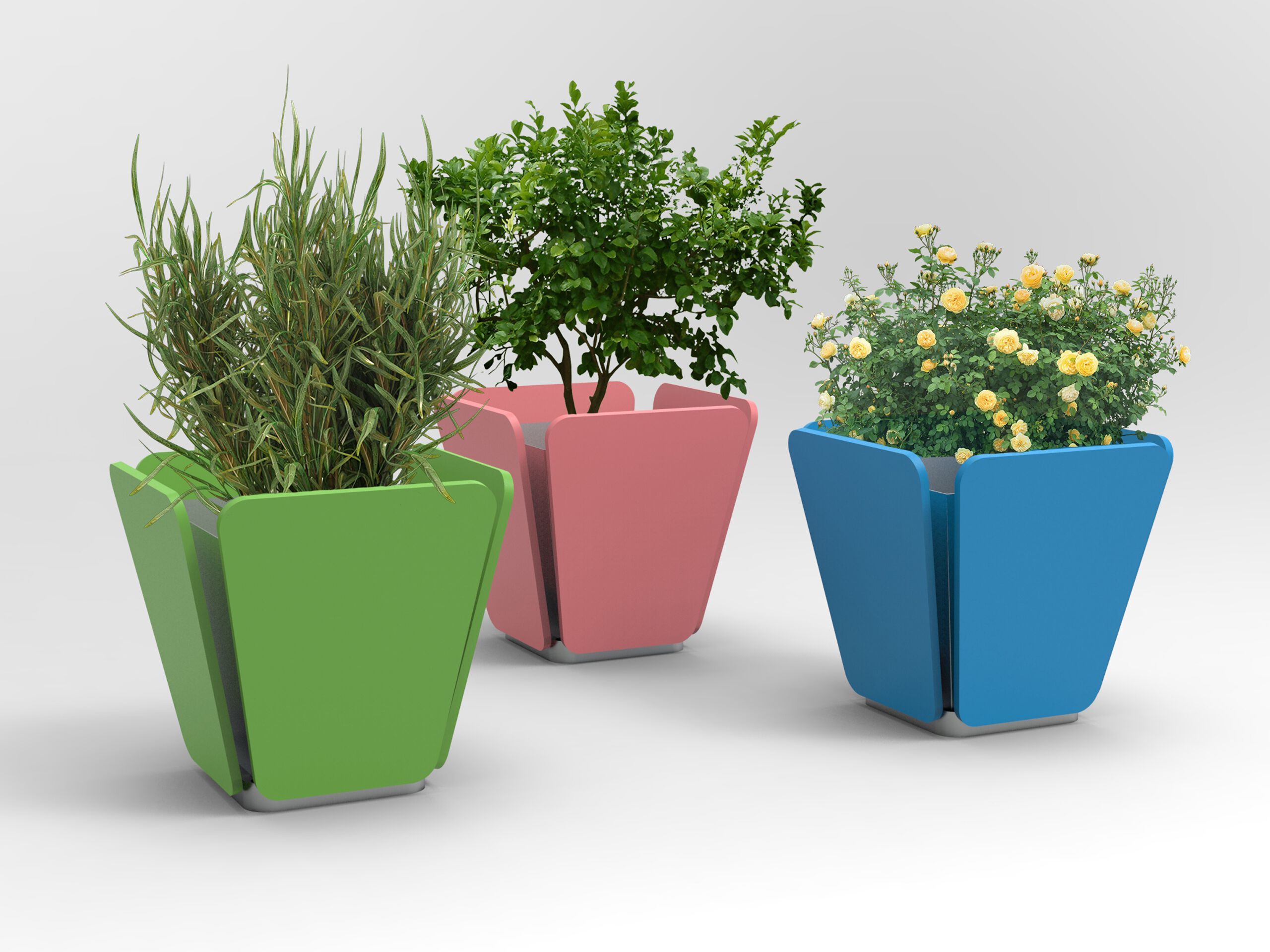 Квадратный полиэтиленовый плантатор Donye PANDORO ARCH-00064660 - Вид №7