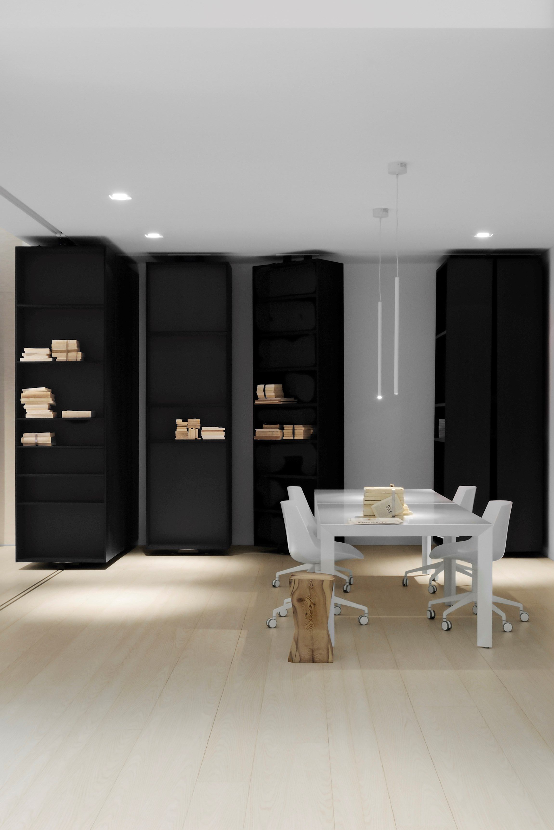 Деревянный поворотный разделительный книжный шкаф ALBED Re-View ARCH-00024221 - Вид №12