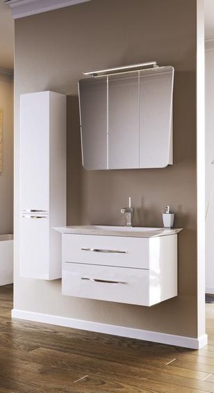 Simphony пенал подвесной, цвет белый, Sim.05.03/W AQWELLA Symphony sun-id-277821 - Вид №1