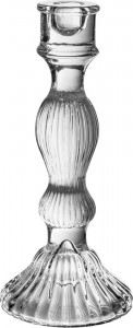 10623010 Rasteli Подсвечник стеклянный Rasteli "Романтика" 25 см Стекло