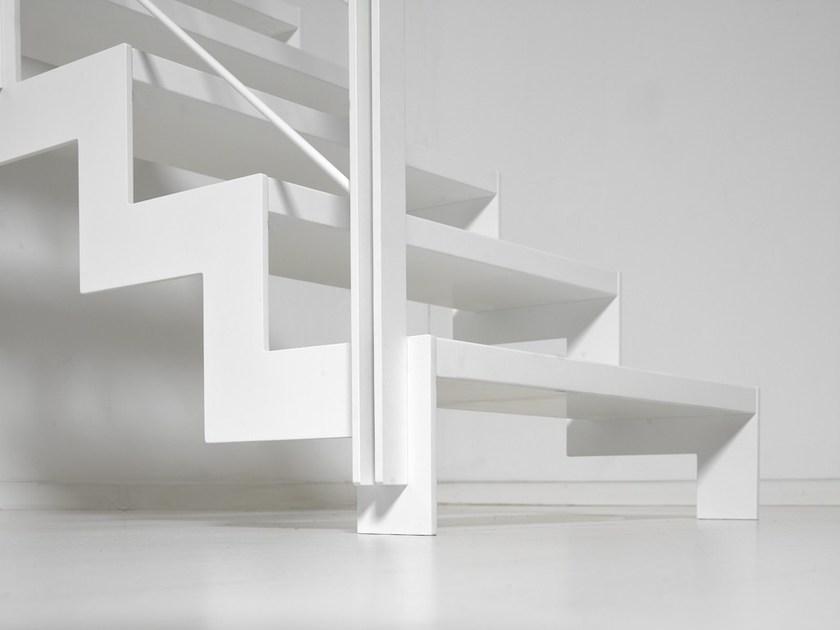 Fontanot П-образная открытая лестница из стали и дерева Lafont sun-id-1441708 - Вид №14