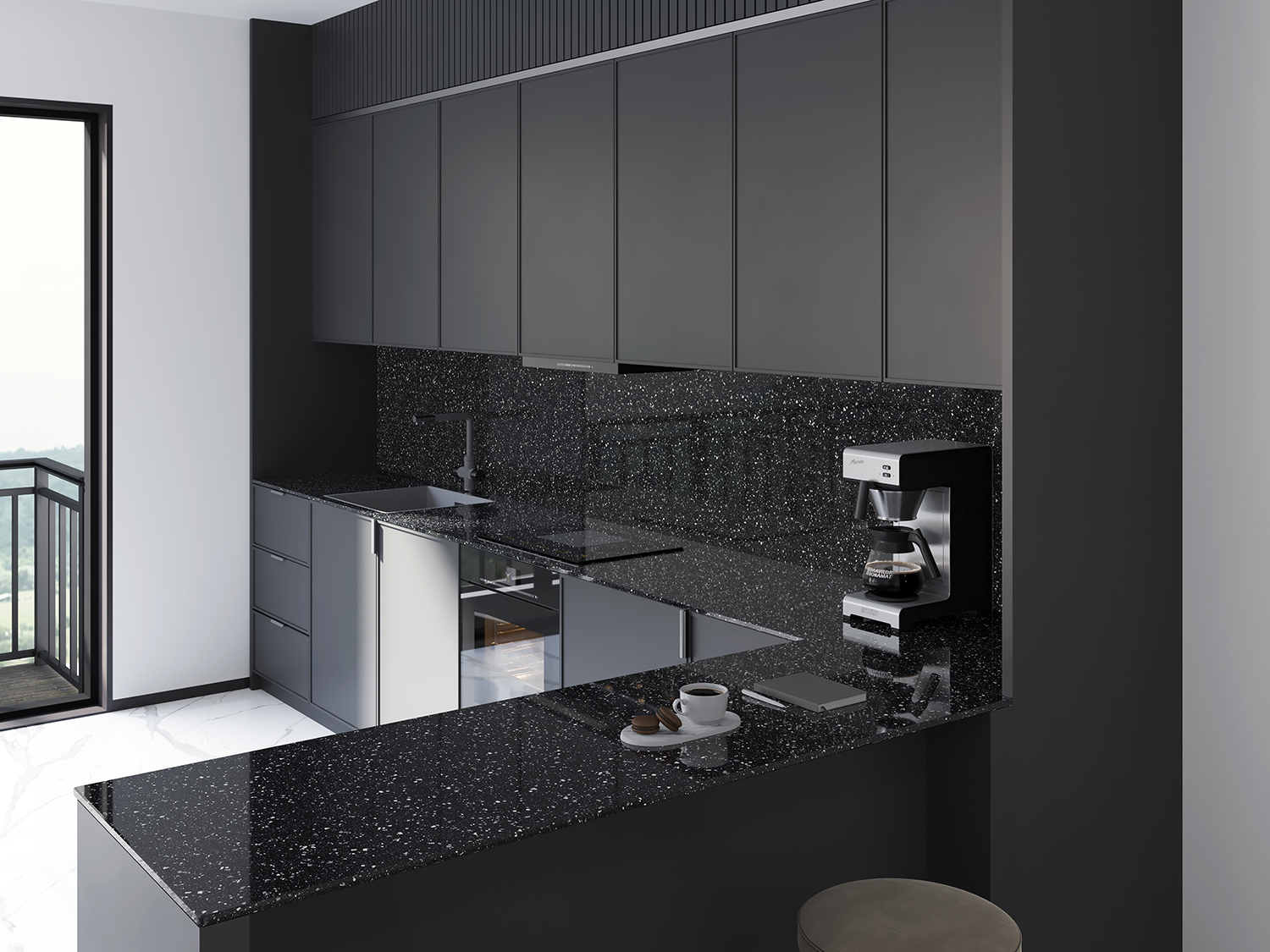 Бесконечная элегантность: керамический слэб STAROTECH STP-ST151 INCOLOR Double Polished - Вид №4