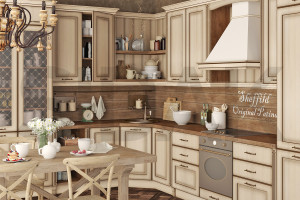 Фасады для кухни Классика Фрезеровка «Шеффилд» Ольха №709