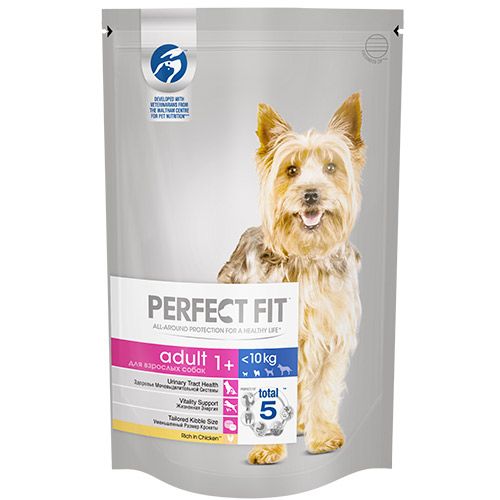 ПР0042249 Корм для собак для мелких и миниатюрных пород, курица сух. 500г Perfect Fit 