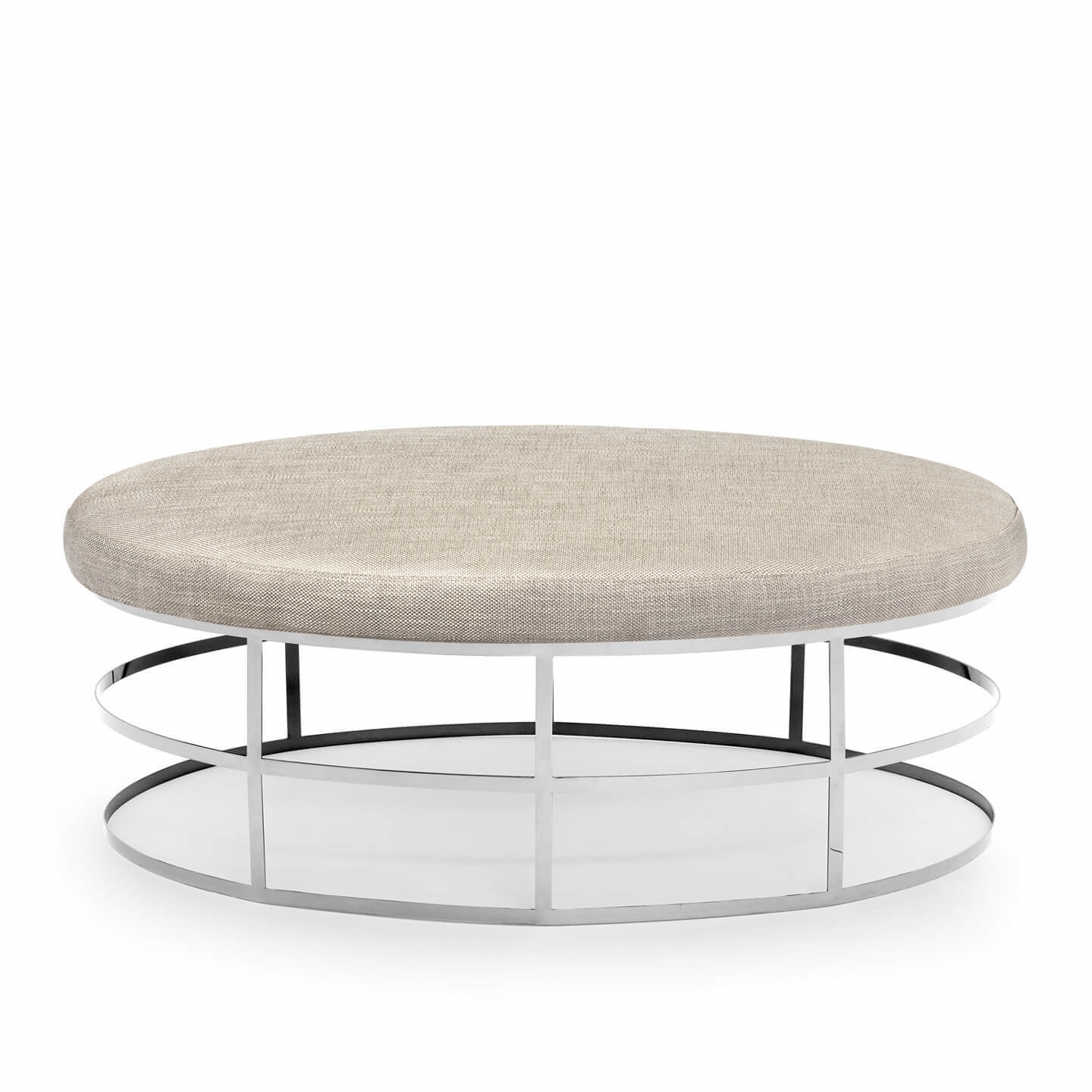 700299,02 ABHIKA ПУФ ОВАЛЬНЫЙ SILVER 700299.02