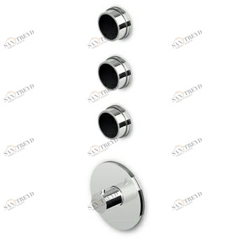 ZSV661.CN - R97822 Встроенный термостатический смеситель для душа 1/2 "с 3-мя запорными кранами. Zucchetti Savoir 