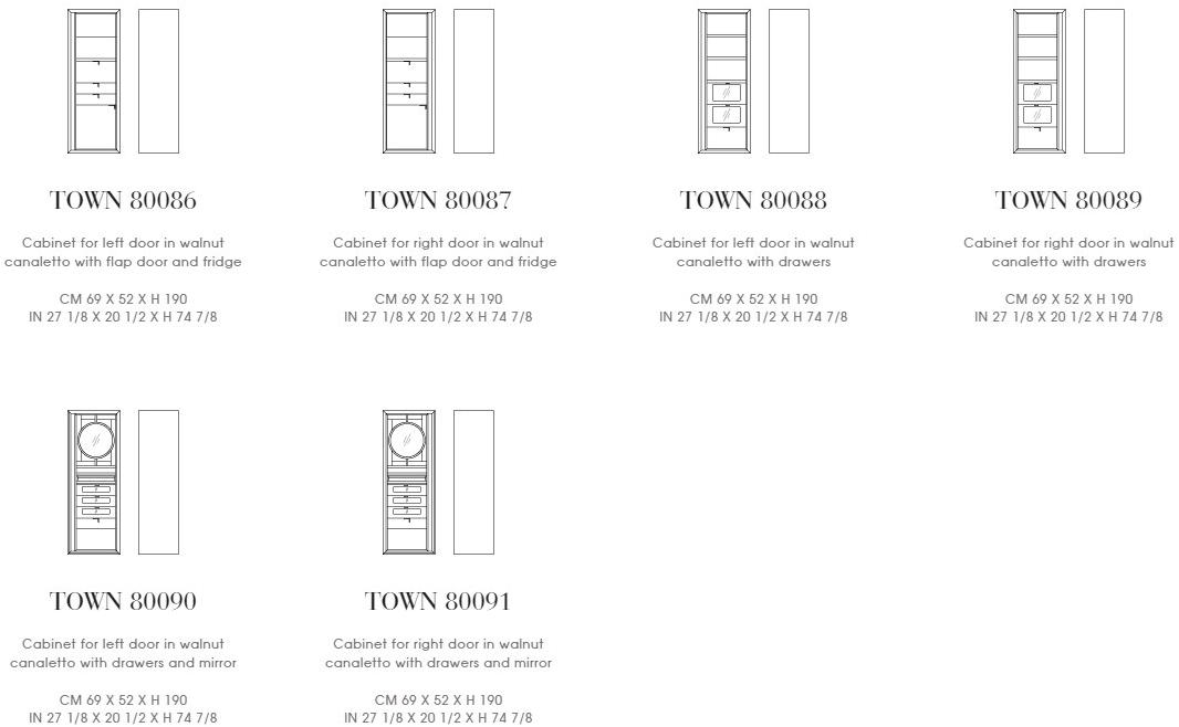 Giorgetti Модульный шкаф из дерева с ящиками Town sun-id-1378110 - Вид №10