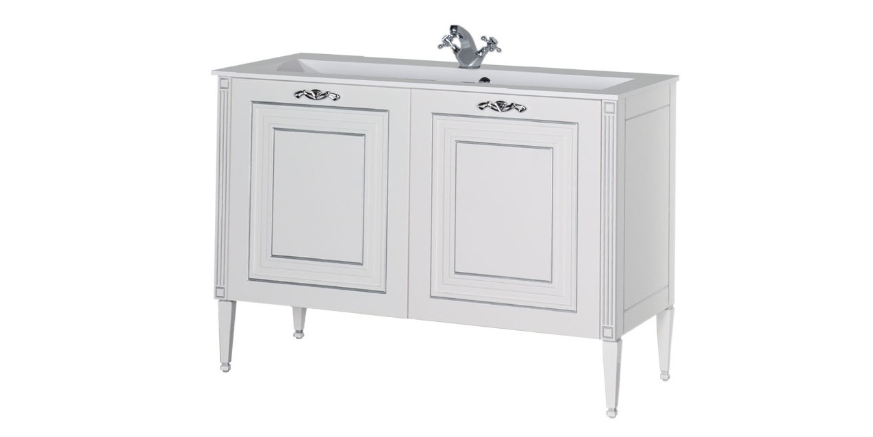 Комплект мебели Aquanet Паола 120 белый ПАЛЛАДА 00182131 - Вид №3