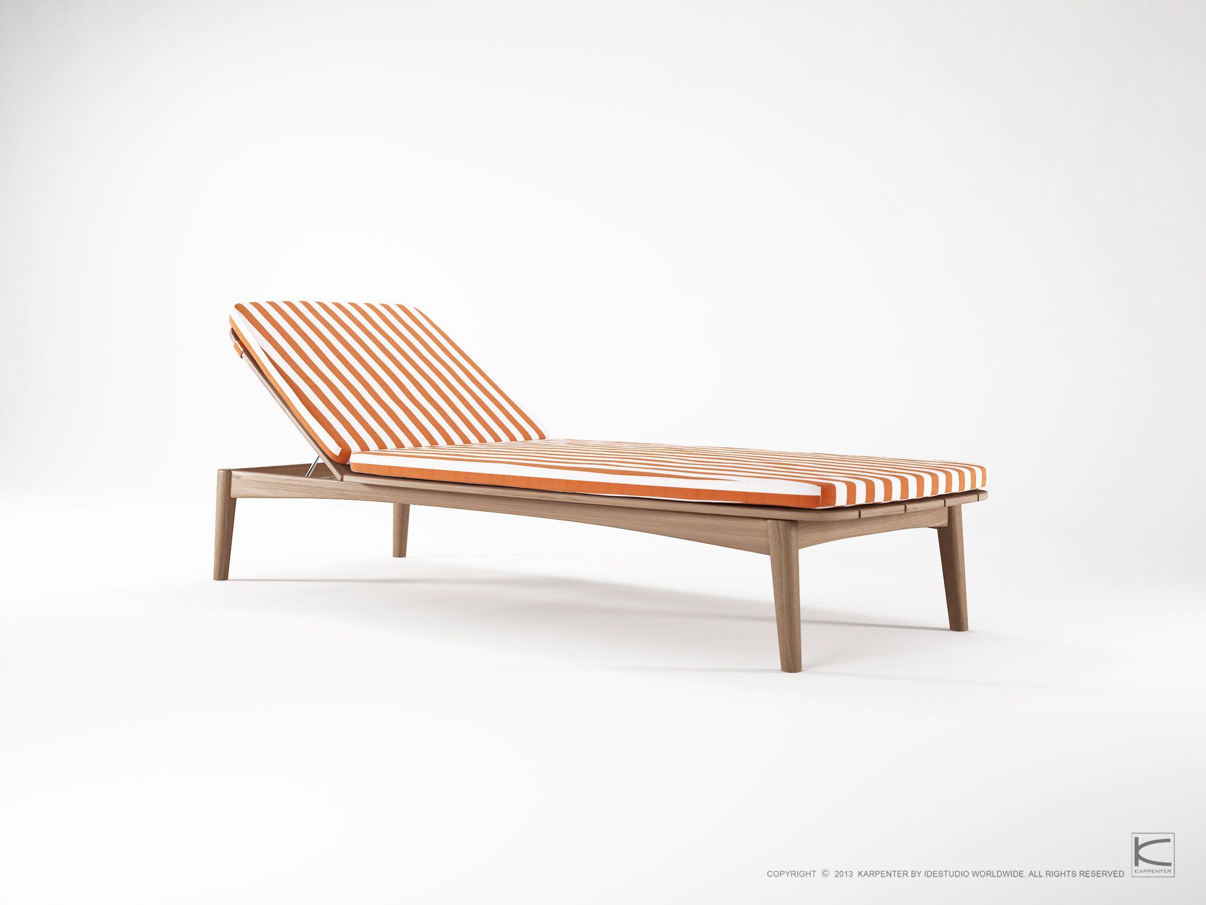 Складная садовая кровать из тикового дерева KARPENTER Grasshopper Outdoor ARCH-00014272 - Вид №2