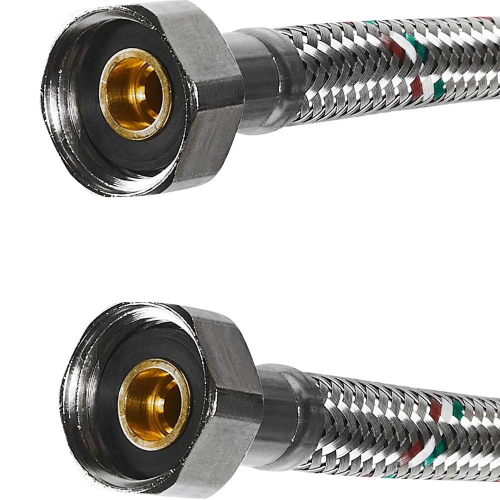 Гибкая подводка UNI-FITT для воды 1/2" 30 см с латунной арматурой 85060807 STLM-1563104 - Вид №1