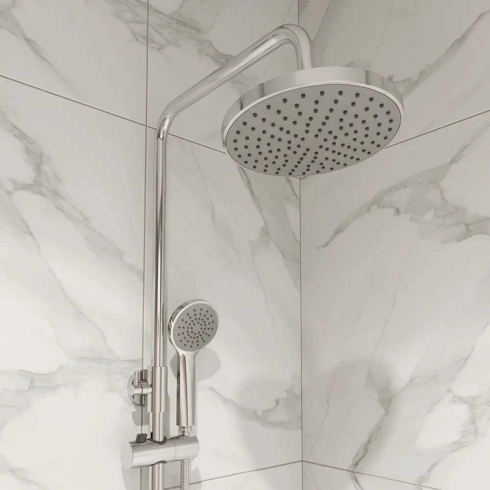 Верхний душ со смесителем Milardo Simp SIMSB1FM89 1 режим STLM-2110538