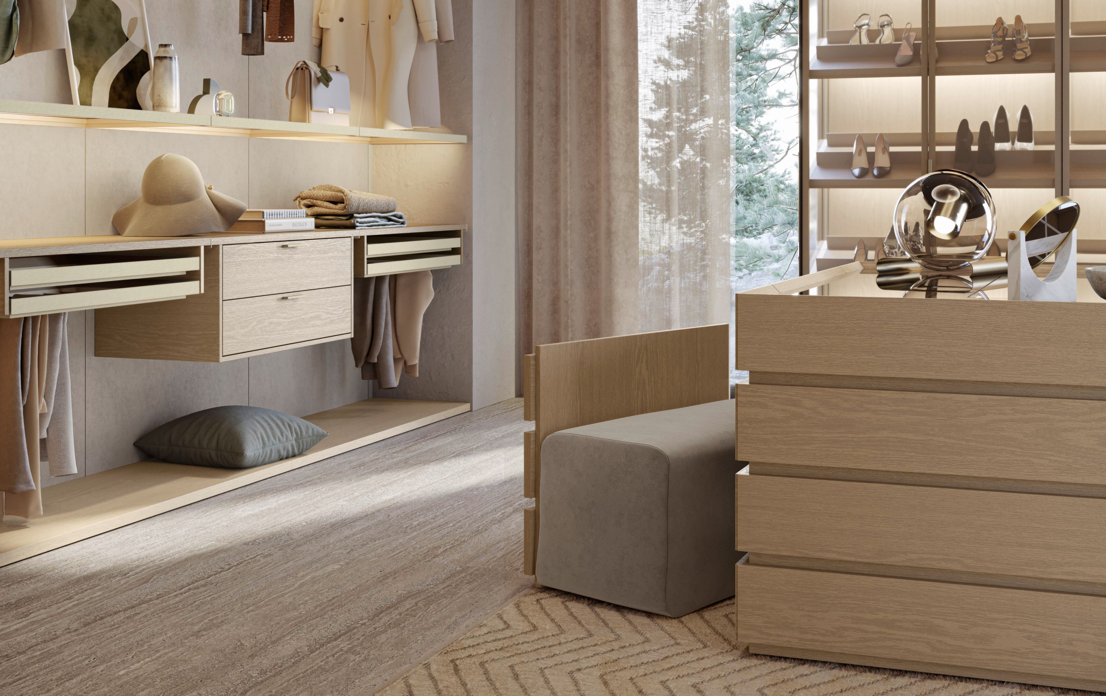 Алюминиевый и стеклянный секционный шкаф Olivieri GLASS ARCH-00004483 - Вид №2